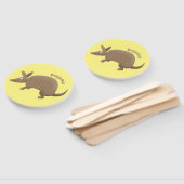 アルマおもしろいディッロhappy cartoonイラストレーション ハンドファン (組立なし)