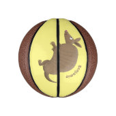 アルマおもしろいディッロhappy cartoonイラストレーション ミニバスケットボール (縦)