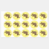 アルマおもしろいディッロhappy cartoonイラストレーション ラベル (シート)