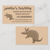 アルマおもしろいディッロhappy cartoonイラストレーション 名刺 (正面/裏面)