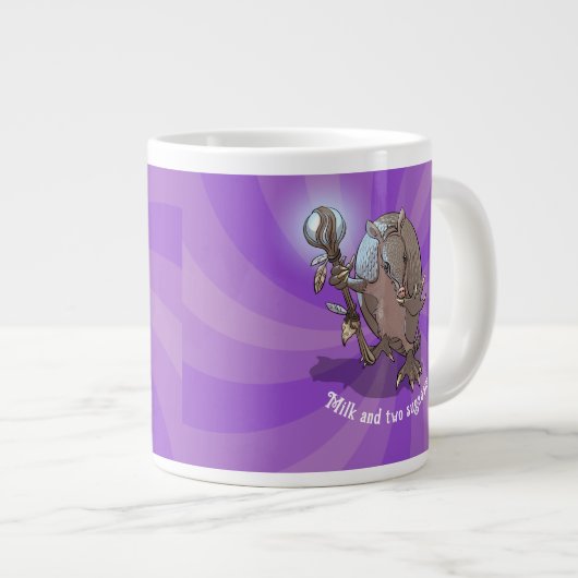 アルマおもしろいディヨミルク&スガー催眠漫画 ジャンボコーヒーマグカップ (正面右)