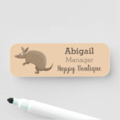 アルマおもしろいディロの幸せパーソナライズされたな漫画 名札 (インサイチュ)