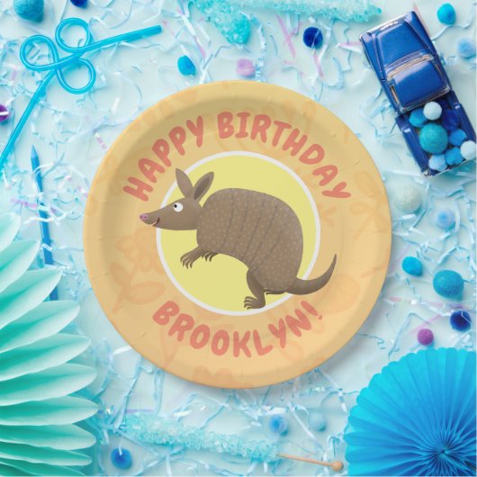 アルマおもしろいディロパーソナライズされたン誕生日 ペーパープレート (パーティー)