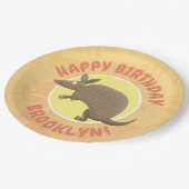 アルマおもしろいディロパーソナライズされたン誕生日 ペーパープレート (アングル)