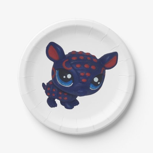 アルマジロのプレート ペーパープレート (正面)