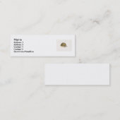 アルマジロのプロフィールの名刺 スキニー名刺 (正面/裏面)