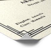 アルマジロの動物学シリーズ ポスター (角)