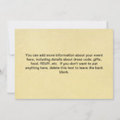 アルマジロの招待状 招待状 (裏面)