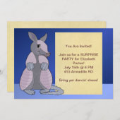 アルマジロの招待状 招待状 (正面/裏面)