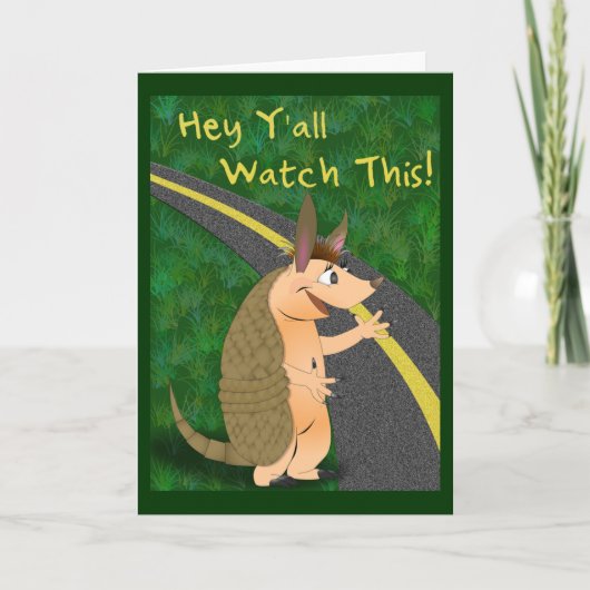 アルマジロの挨拶状 カード (正面)