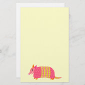 アルマジロの文房具 便箋 (正面/裏面)