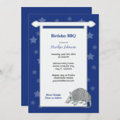 アルマジロの星スクロールパーティー 招待状 (正面/裏面)