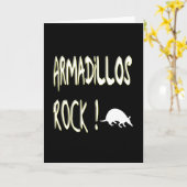 アルマジロの石! 挨拶状 カード (黄色い花)