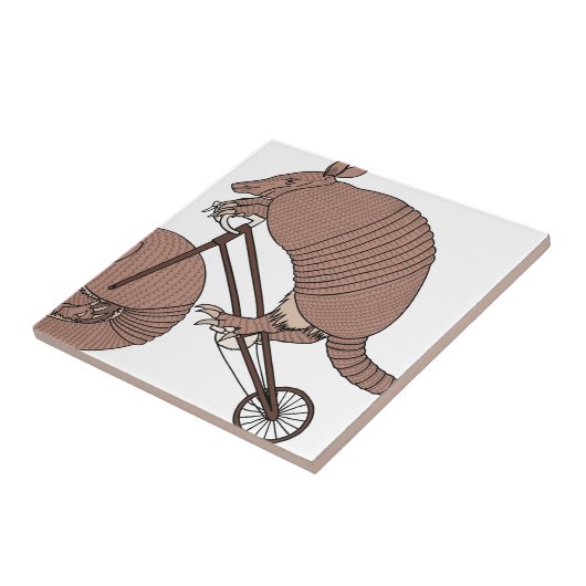 アルマジロの車輪が付いているアルマジロの乗馬のバイク タイル (側面)