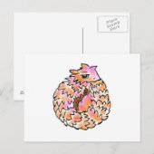 アルマジロトカゲちゃん ポストカード (正面/裏面)