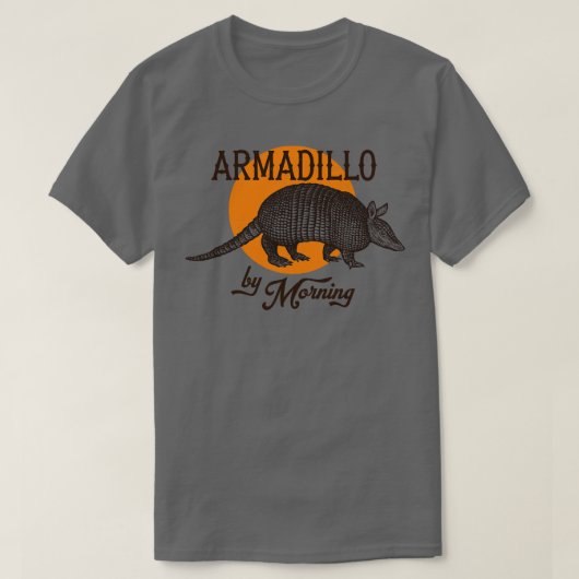 アルマジロバイモーニング Tシャツ (デザイン正面)