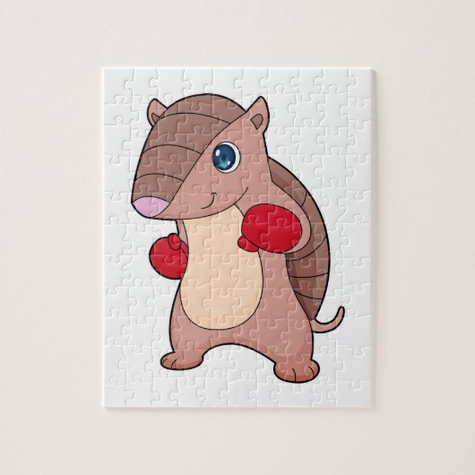 アルマジロボクシングボクサーボクシング手袋 ジグソーパズル (縦)