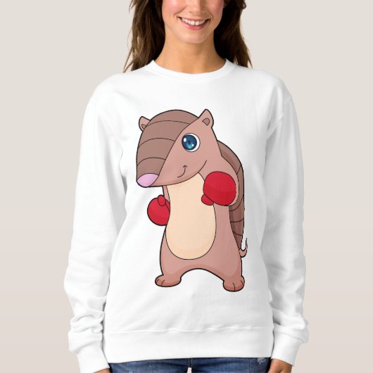 アルマジロボクシングボクサーボクシング手袋 スウェットシャツ (正面)