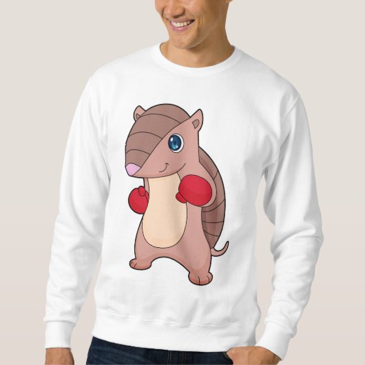 アルマジロボクシングボクサーボクシング手袋 スウェットシャツ (正面)