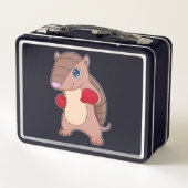 アルマジロボクシングボクサーボクシング手袋 メタルランチボックス (裏面)