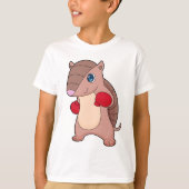アルマジロボクシングボクサーボクシング手袋 Tシャツ (正面)