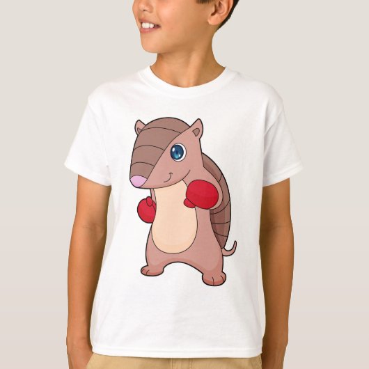 アルマジロボクシングボクサーボクシング手袋 Tシャツ (正面)