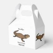 アルマジロ胴縁トカゲ漫画イラストレーション フェイバーボックス (裏面サイド)
