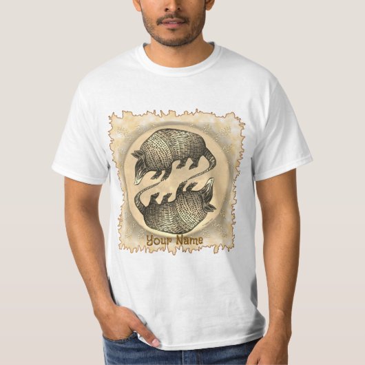 アルマジロ陰陽 Tシャツ (正面)