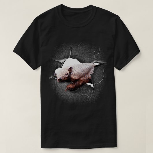 アルマジロ顔突破口 Tシャツ (デザイン正面)