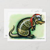 アルマジロ・クリスマス シーズンポストカード (正面/裏面)