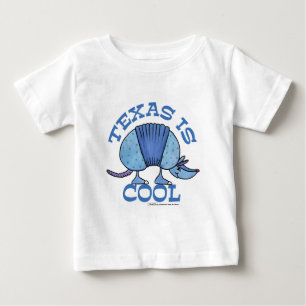 アルマジロ・ブルー・テキサス州カッコいいは ベビーTシャツ