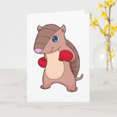 アルマジロ ボクシング ボクサーボクシング グローブ カード (黄色い花)