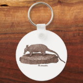 アルマジロ・リトグラフ キーホルダー (正面)