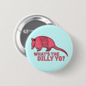 アルマジロ 缶バッジ (正面&裏面)