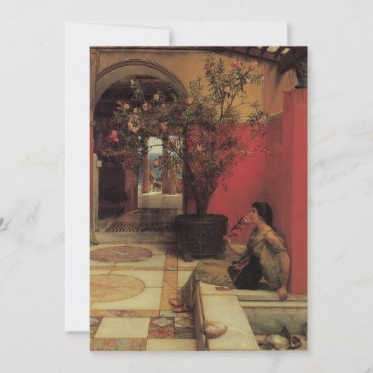 アルマタデマのオレアンダー、ヴィンテージの花 (正面)