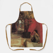 アルマタデマのオレアンダー、ヴィンテージの花 エプロン (正面)