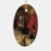 アルマタデマのオレアンダー、ヴィンテージの花 セラミックオーナメント (右)