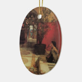 アルマタデマのオレアンダー、ヴィンテージの花 セラミックオーナメント (左)