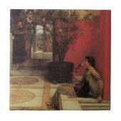 アルマタデマのオレアンダー、ヴィンテージの花 タイル (正面)