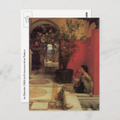 アルマタデマのオレアンダー、ヴィンテージの花 ポストカード (正面/裏面)