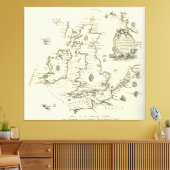 アルマダのコースのスペインの図 キャンバスプリント (インサイチュ (リビング))