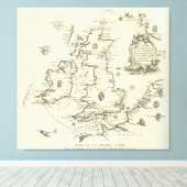 アルマダのコースのスペインの図 キャンバスプリント (インサイチュ (ウッドフロア))