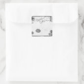 アルマダ艦隊のルートを示す地図 スクエアシール (バッグ)