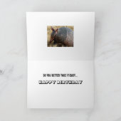 アルマディおもしろいロ誕生日カードユーモア カード (内部)