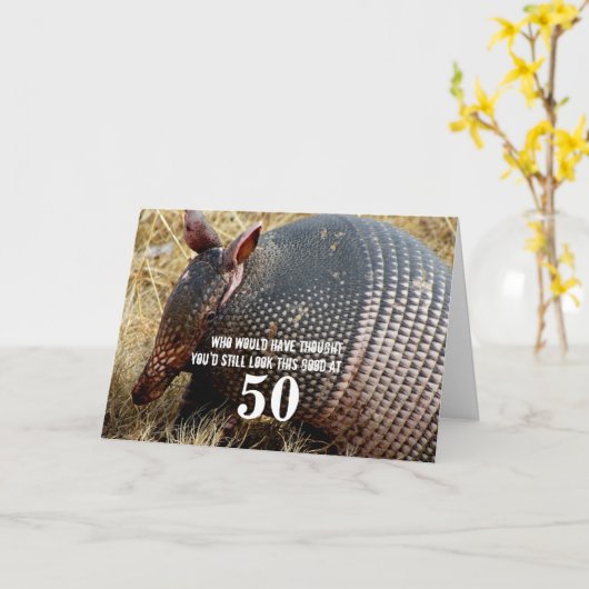 アルマディおもしろいロ誕生日カードユーモア カード (黄色い花)