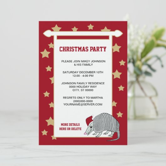 アルマディロサンタスターズクリスマスパーティー 招待状 (スタンド正面)