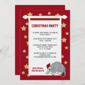 アルマディロサンタスターズクリスマスパーティー 招待状 (正面/裏面)