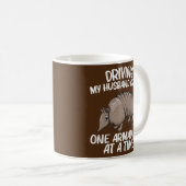 アルマディロ贈り物,ばあちゃん9歳が縞模様 コーヒーマグカップ (正面右)