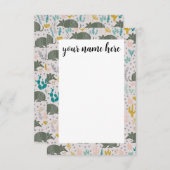 アルマパーソナライズされたディロ・ノテカーズ サンキューカード (正面/裏面)