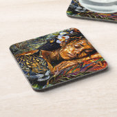 「アルマヤ」ジャガーの開花 – アマゾニアの女性 コースター (左側)